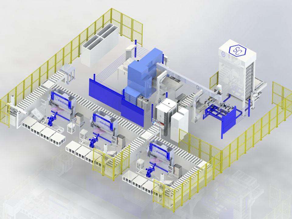 沖壓折彎自動化生產(chǎn)線
