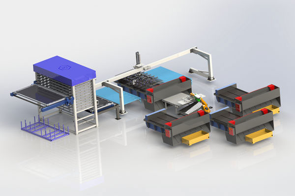 剪板料庫自動化生產(chǎn)線